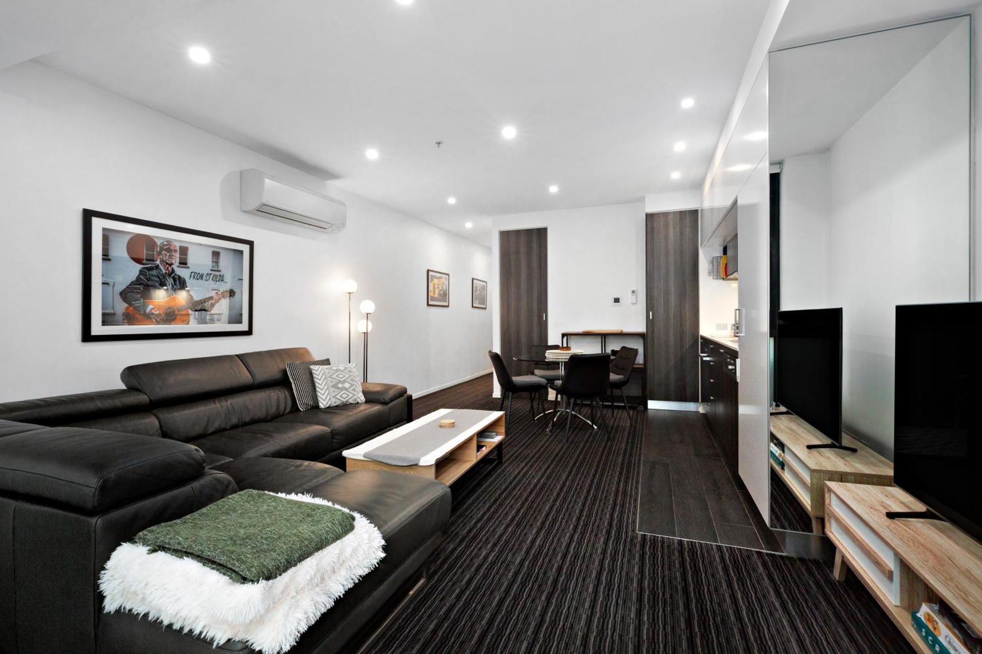 Modern Quiet 1 & 2 Bed Apt Opposite Albert Park Melburne Exterior foto